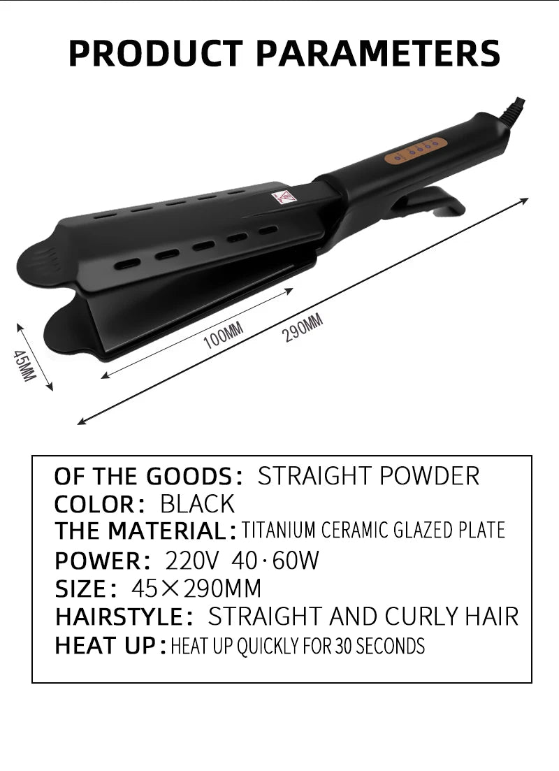 Hair Straightener Four-Gear Temperatur