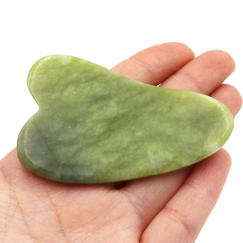 2pcs Gua Sha Massager Set for Face Care Jade
