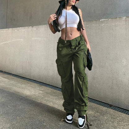Women's Baggy Streetwear Cargo Pants Oversized
