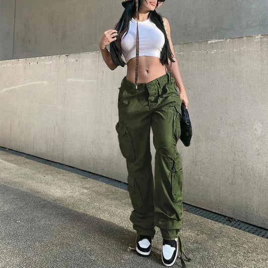 Women's Baggy Streetwear Cargo Pants Oversized